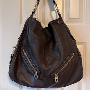 Danier Leather Hobo Bag, Brown Leather